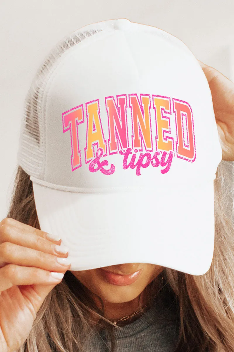 Tropical Tipsy Tones Foam Mesh Back Trucker Cap