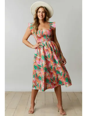 Tropical Vibes Midi Dress