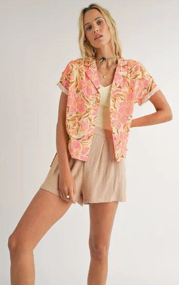 Tropicana Gal Button Up Shirt