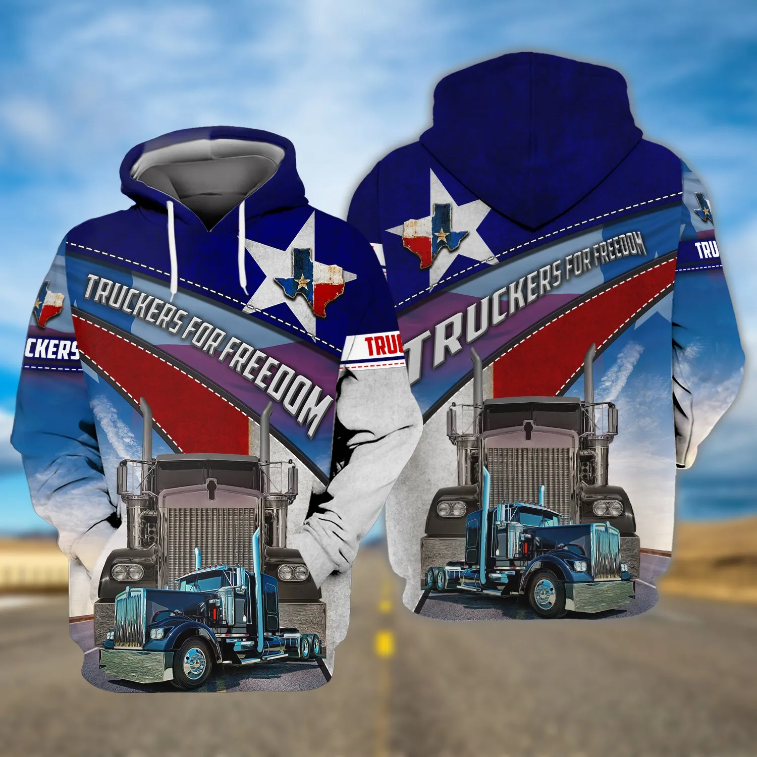 Trucker Texas - 3D Full Print - 1341