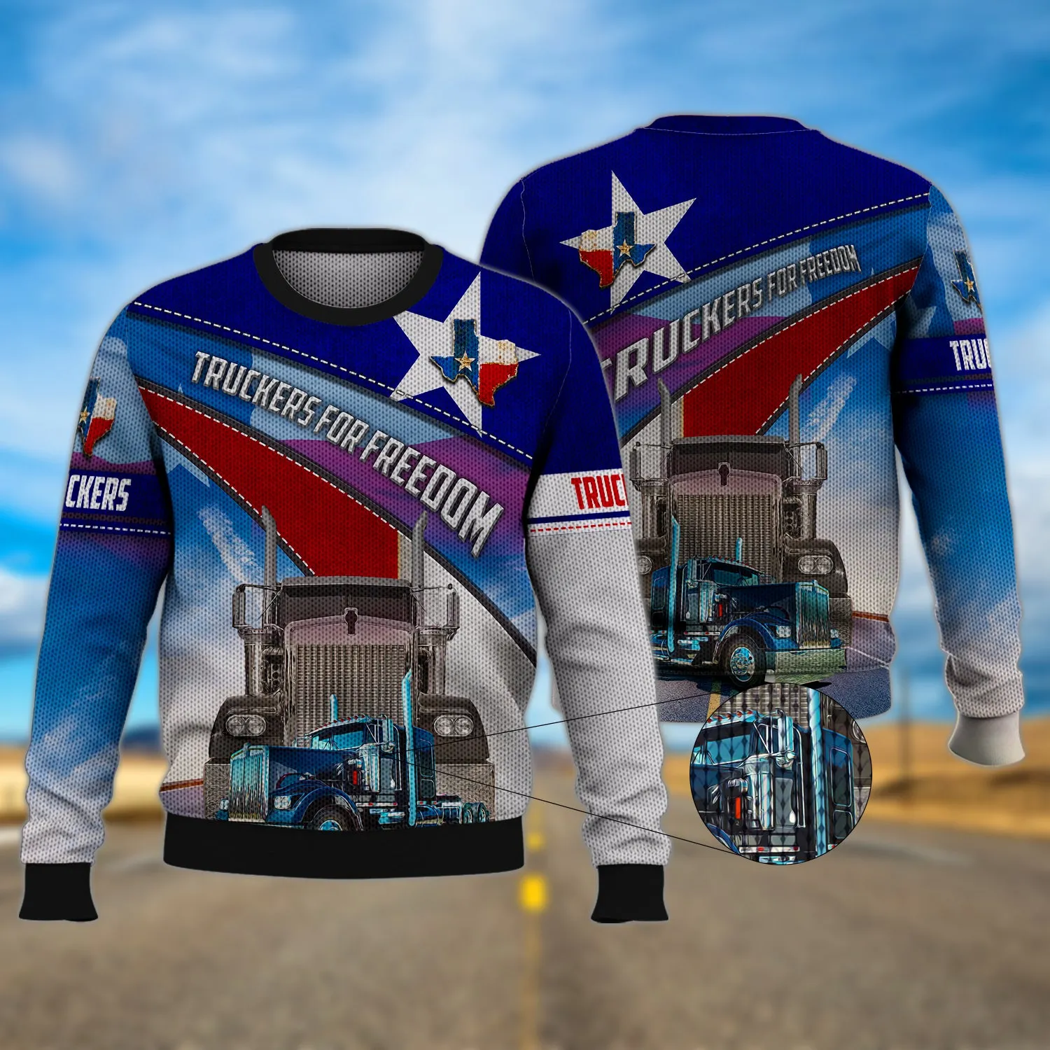 Trucker Texas - 3D Full Print - 1341