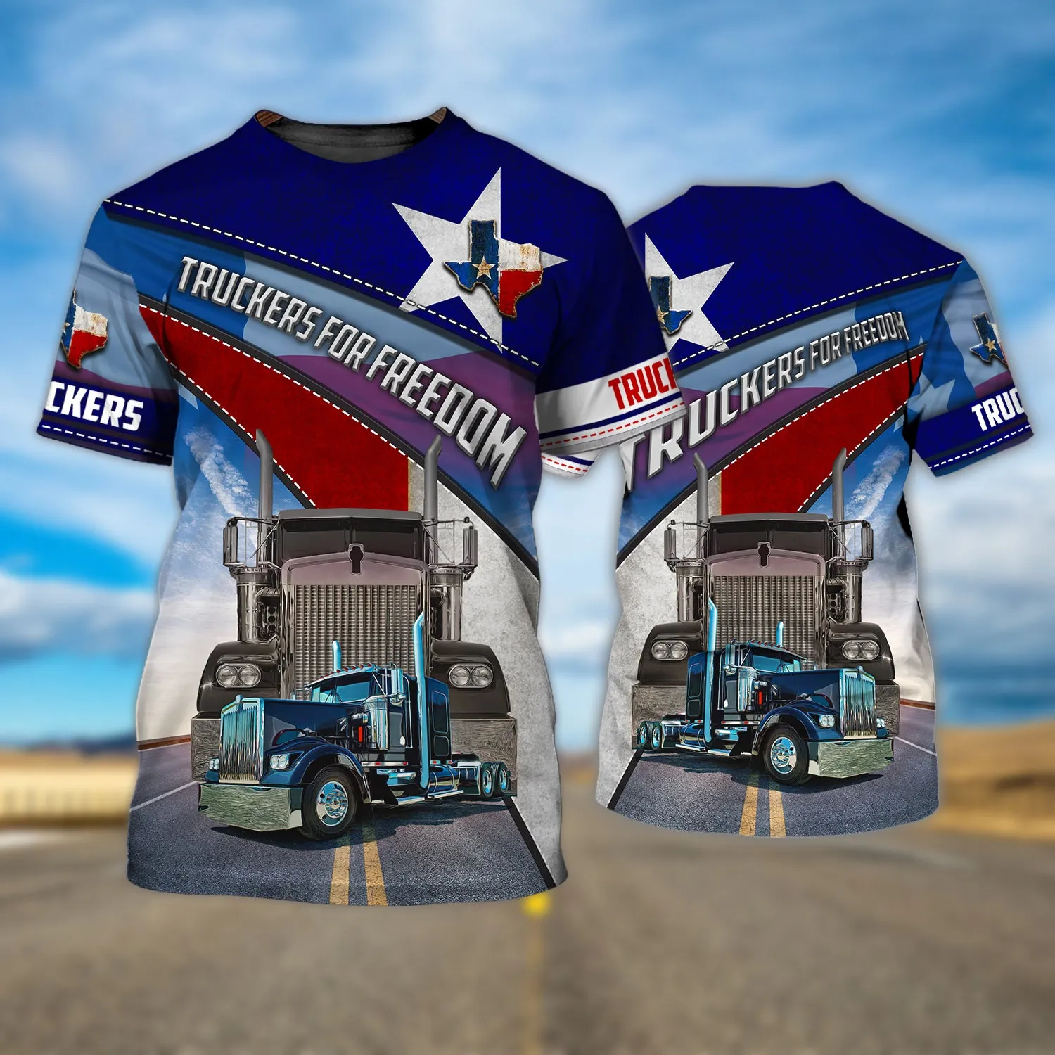 Trucker Texas - 3D Full Print - 1341