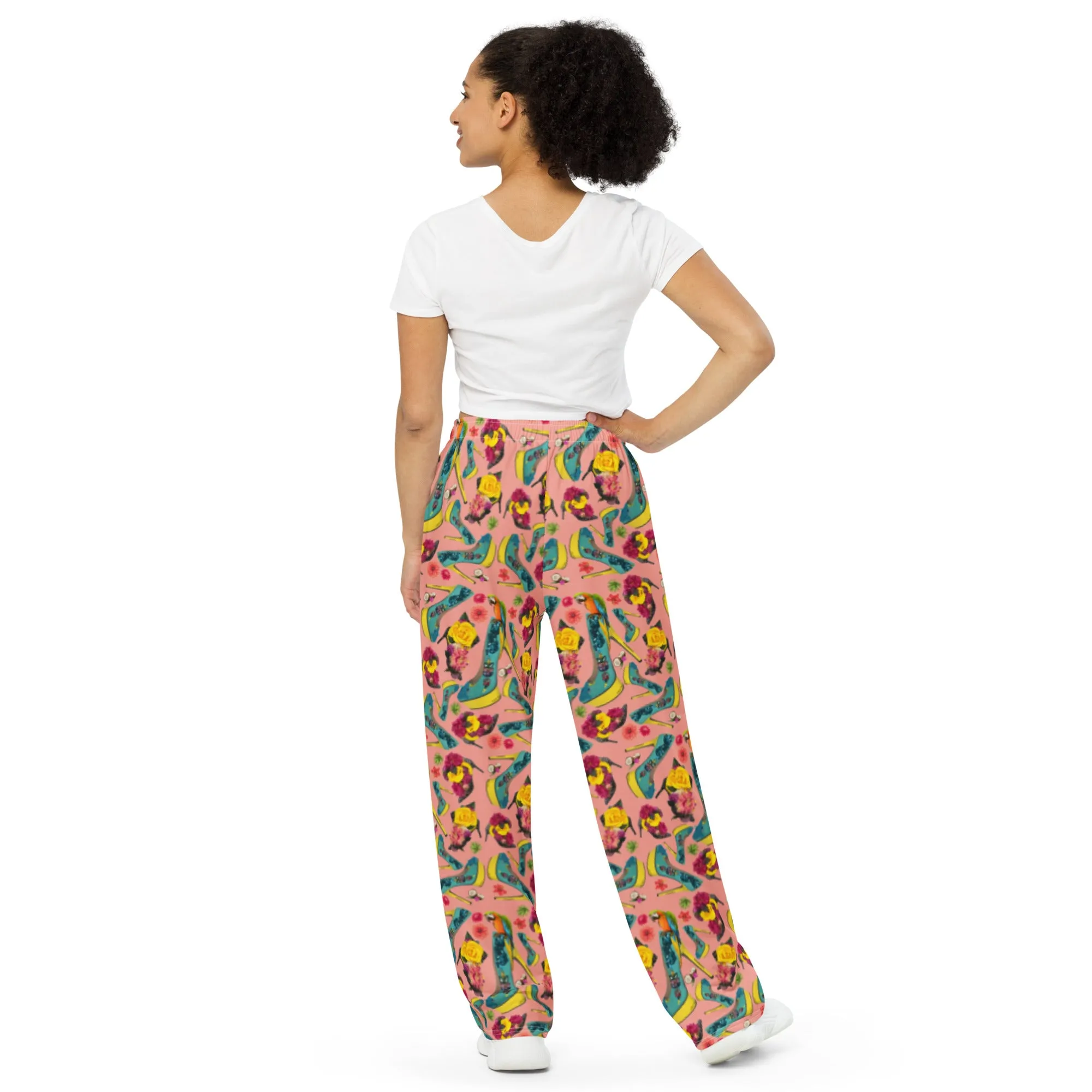 Unisex wide-leg pants 'Tropical Vibe'