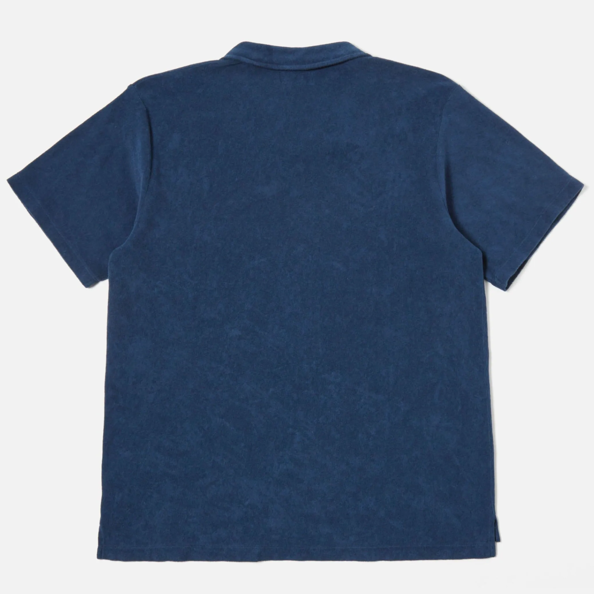 Universal Works Light Weight Terry Vacation Polo Navy