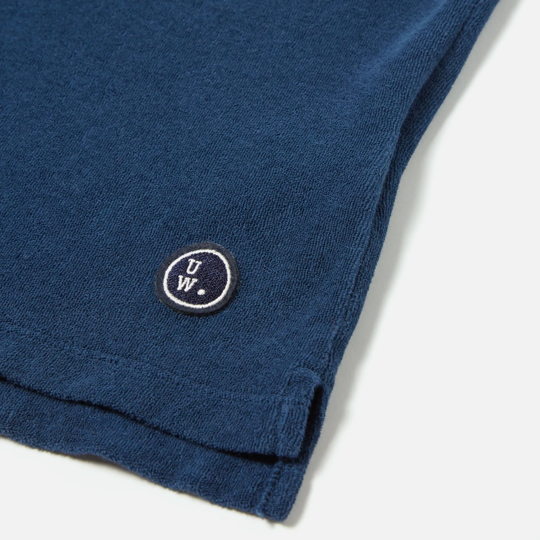 Universal Works Light Weight Terry Vacation Polo Navy