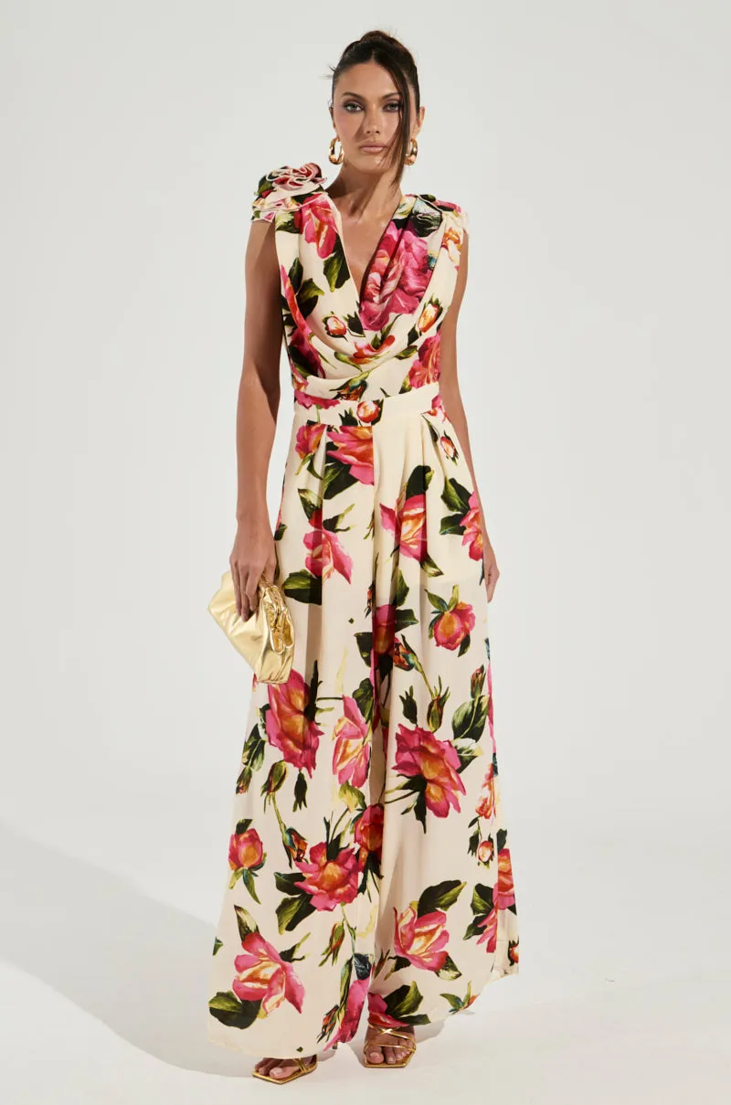 UNTOUCHABLE FLORAL PRINTED JUMPSUIT