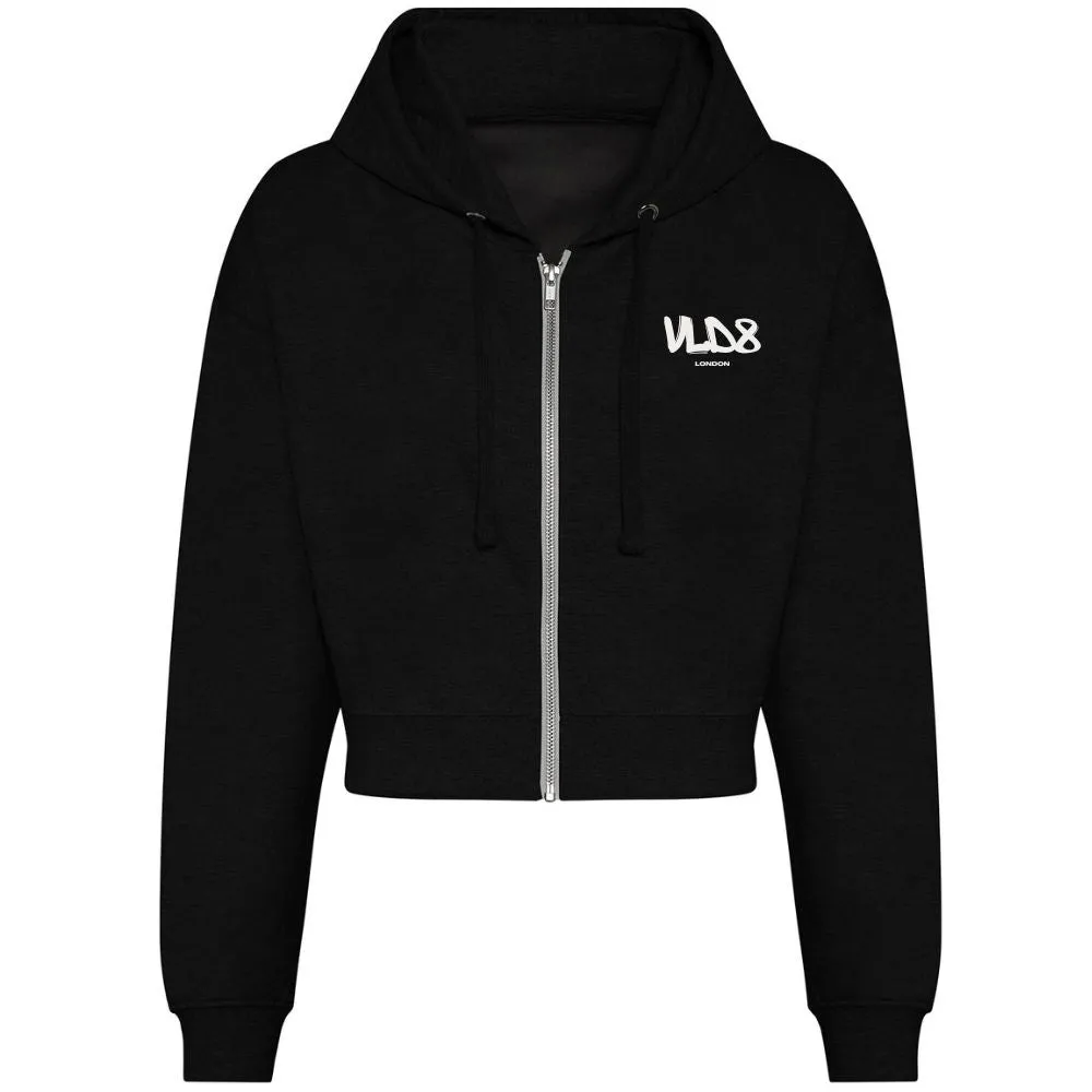 Validate Crop Zoodie Black