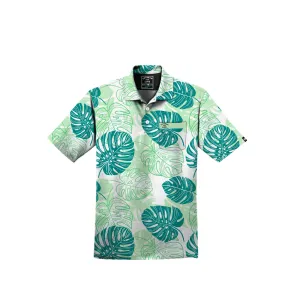 VFL Green Monstera 3-Button Polo