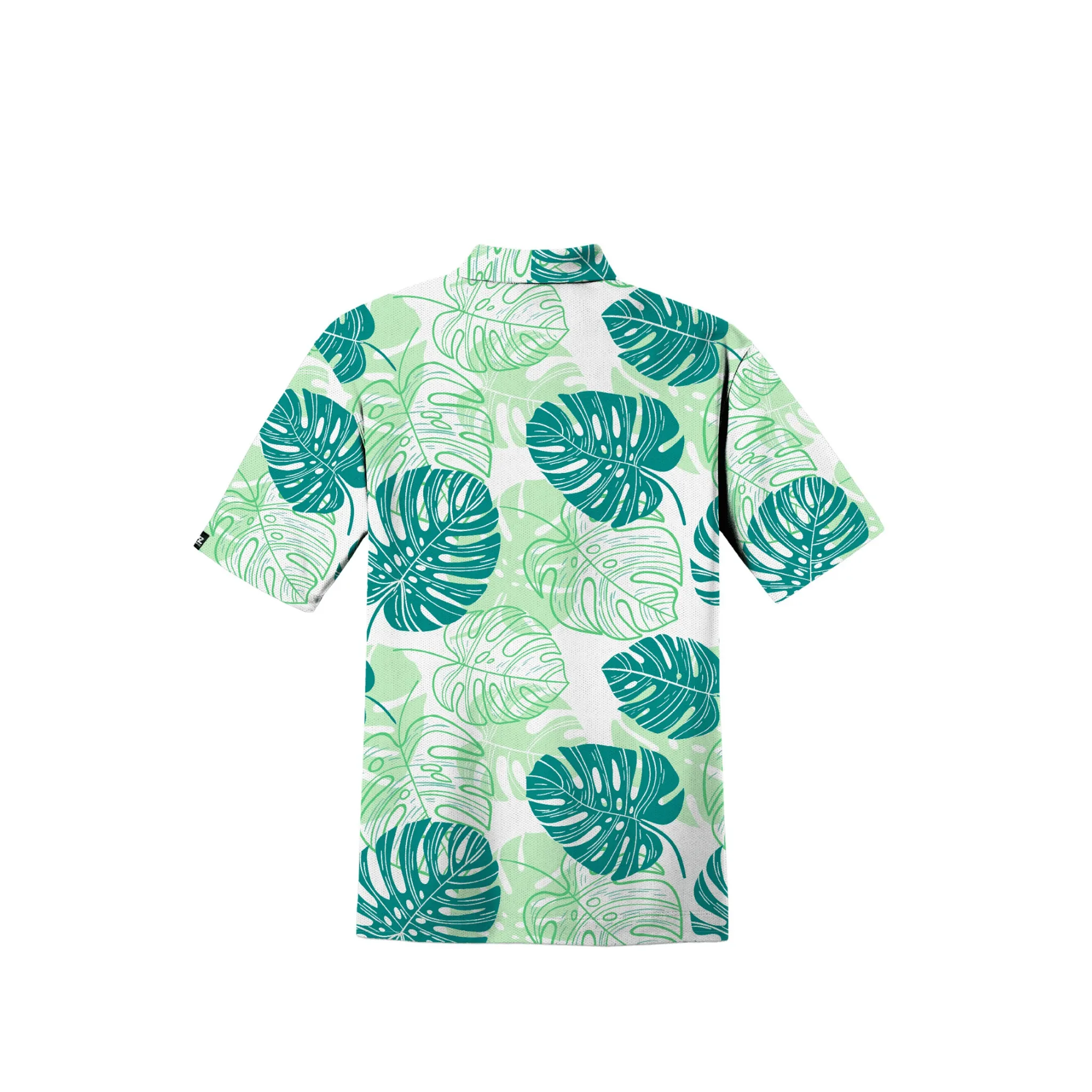 VFL Green Monstera 3-Button Polo