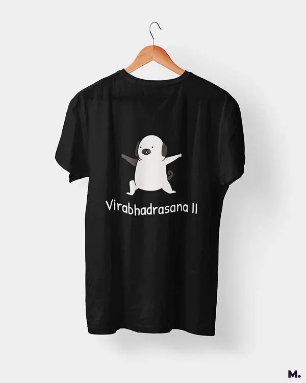 Virabhadrasana printed t shirts