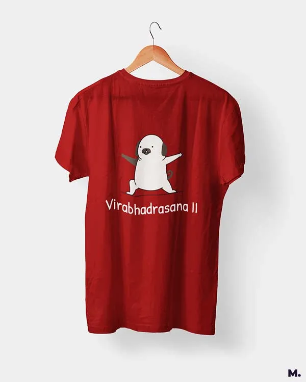 Virabhadrasana printed t shirts