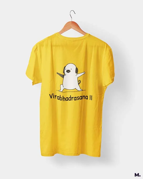 Virabhadrasana printed t shirts