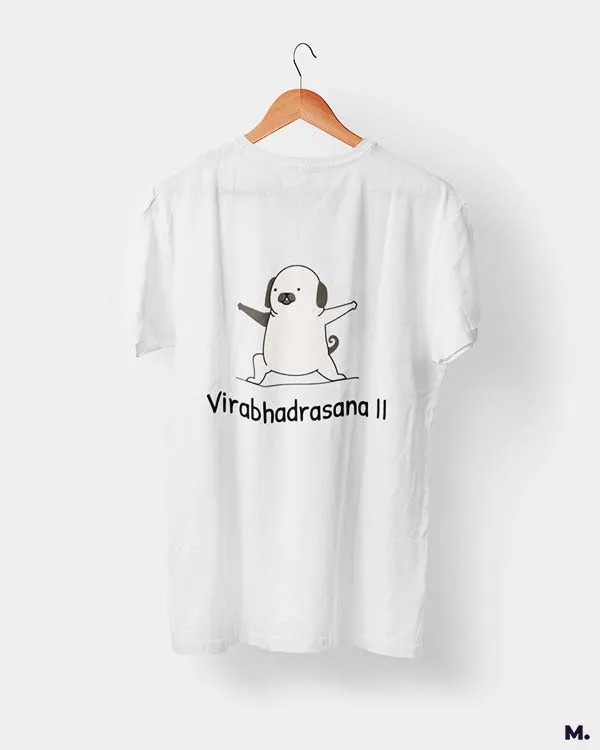 Virabhadrasana printed t shirts