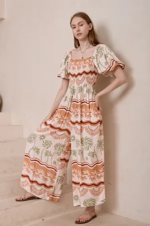 Waverly Wide Leg Jumpsuit - Tropics