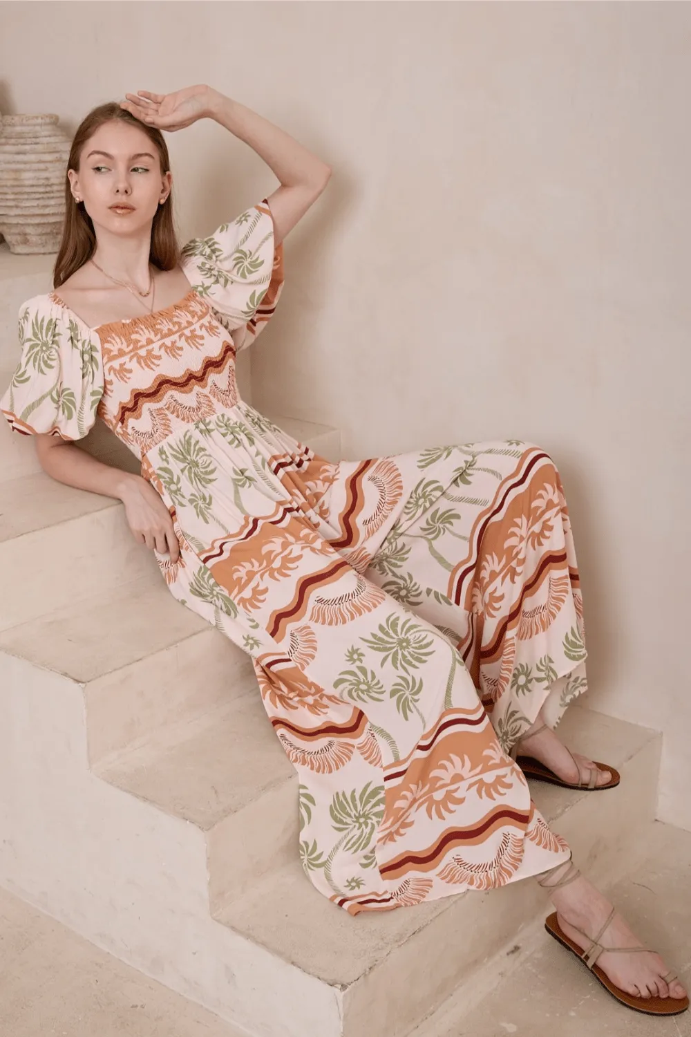 Waverly Wide Leg Jumpsuit - Tropics