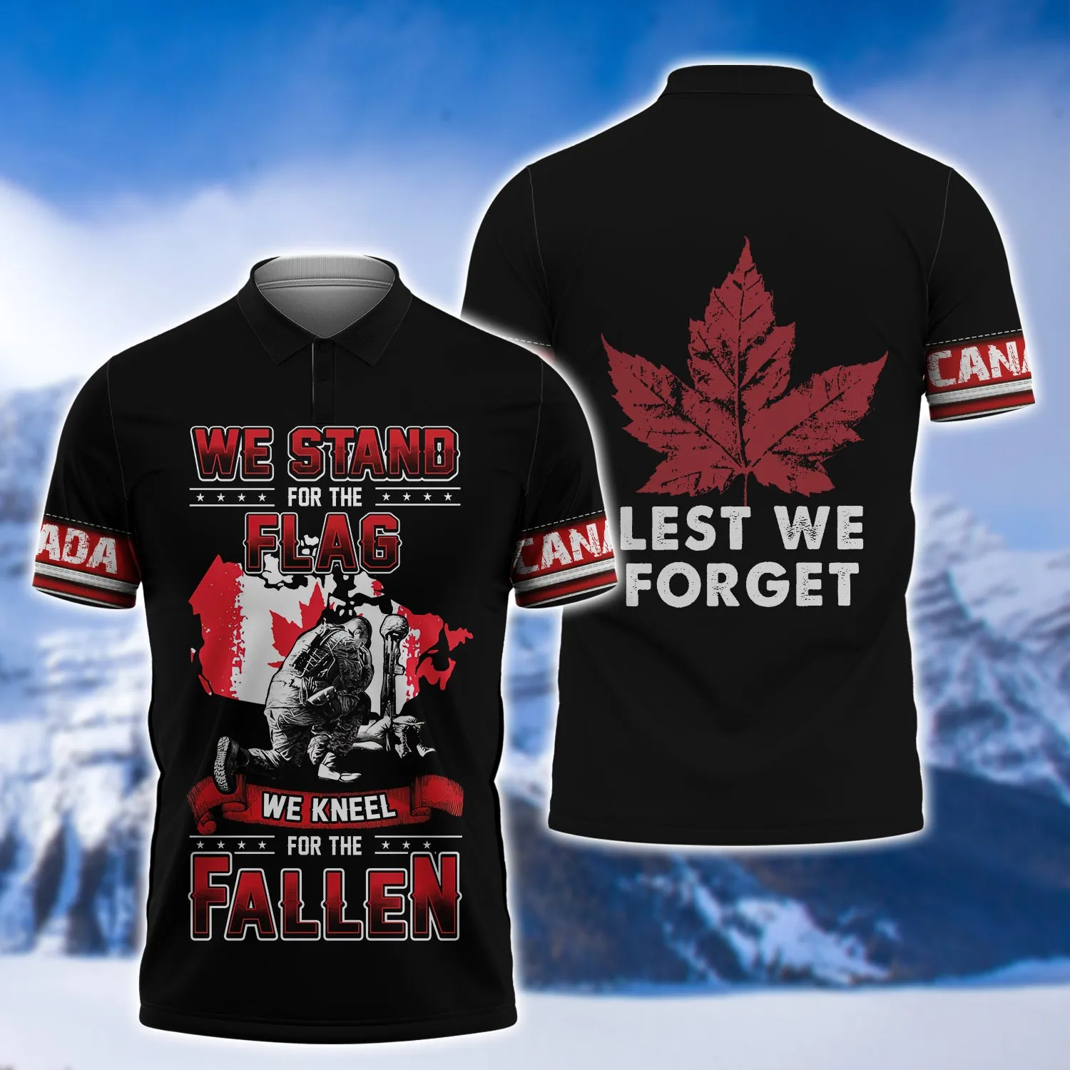We Knell For The Fallen Remembrance Day Veterans Canada 3D Shirt