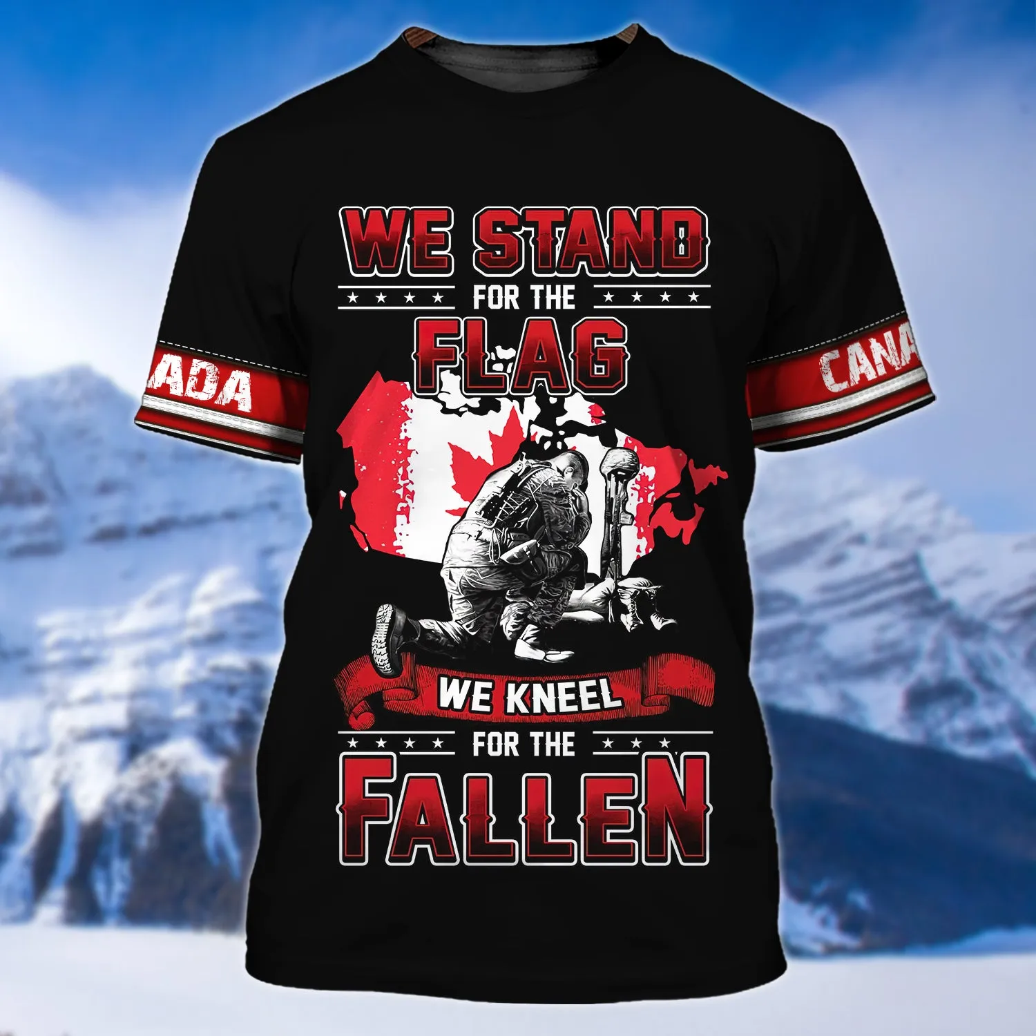 We Knell For The Fallen Remembrance Day Veterans Canada 3D Shirt