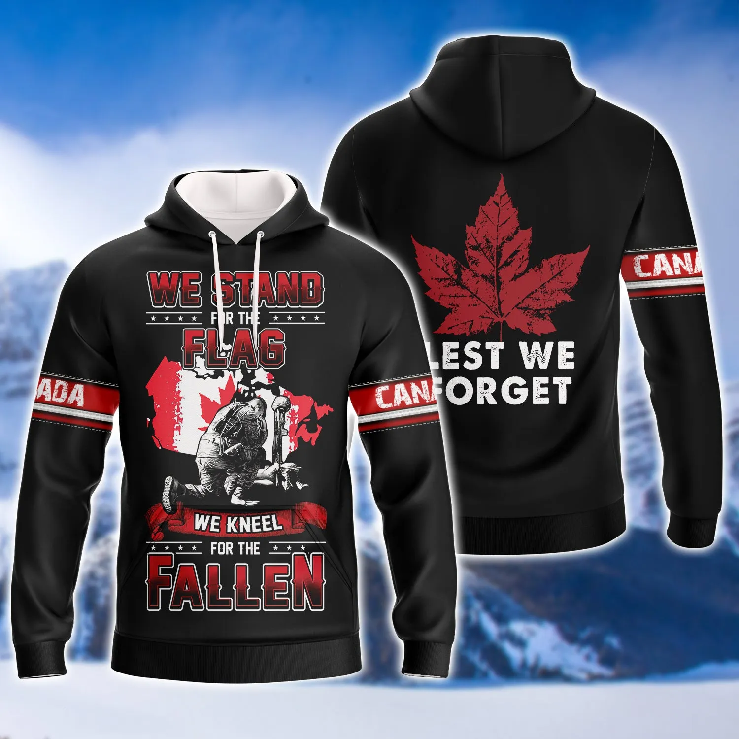 We Knell For The Fallen Remembrance Day Veterans Canada 3D Shirt