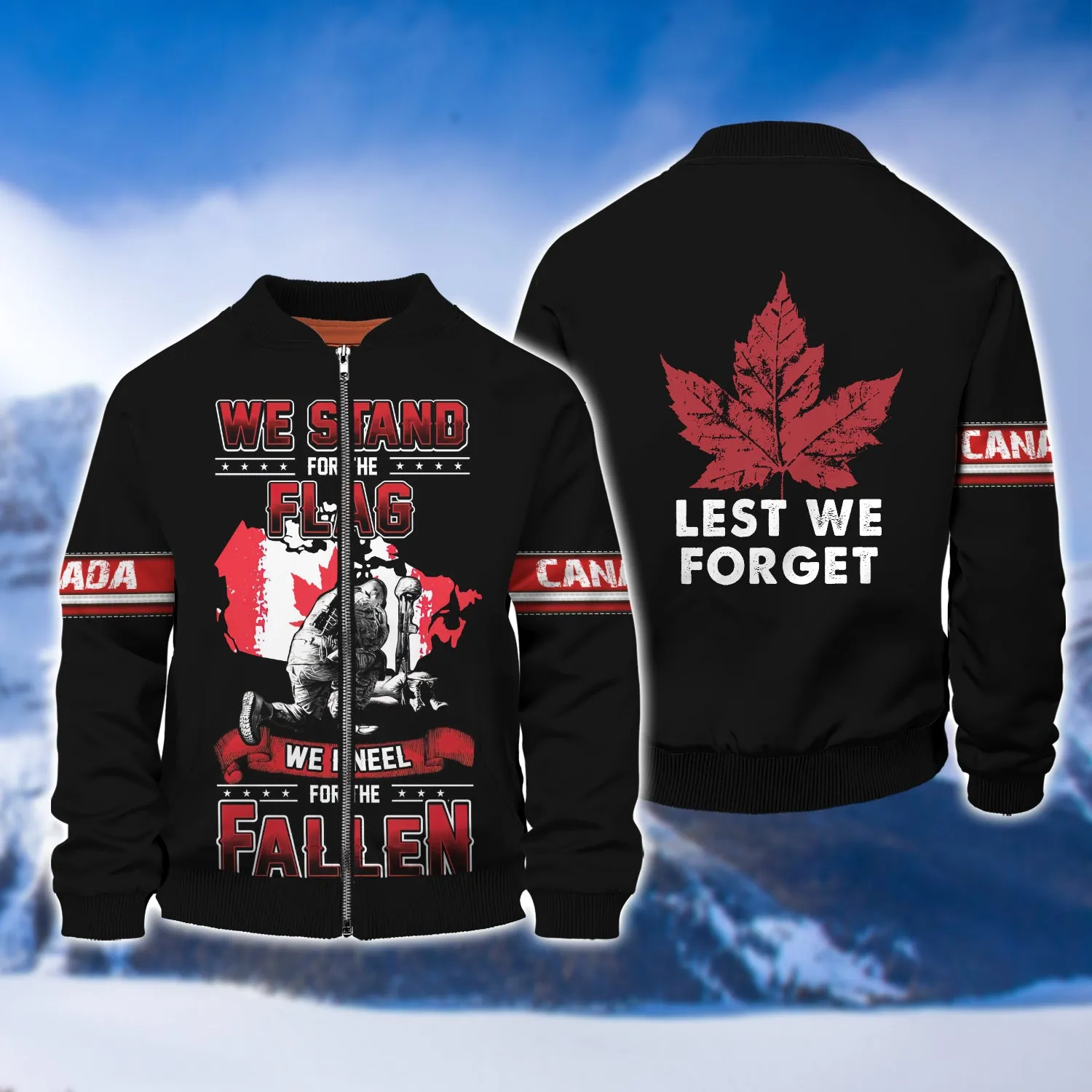 We Knell For The Fallen Remembrance Day Veterans Canada 3D Shirt