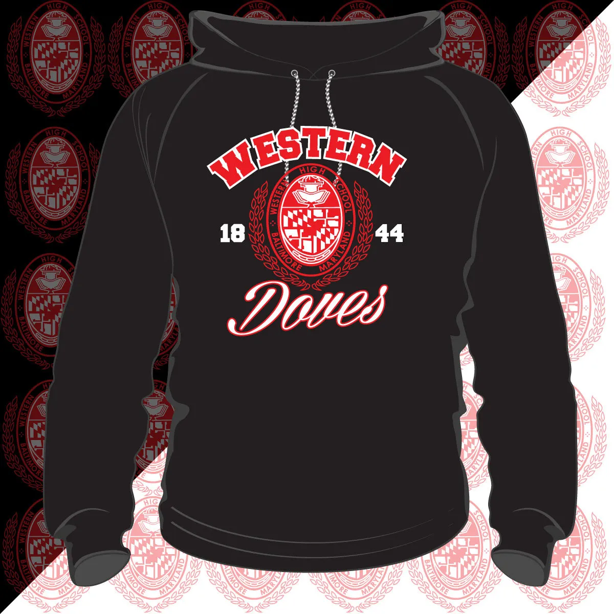 WESTERN HS | The SEAL |  Unisex Hoodies -DK-