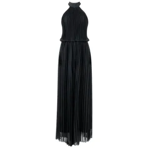 Wild Orchid Pleat Jumpsuit - Black