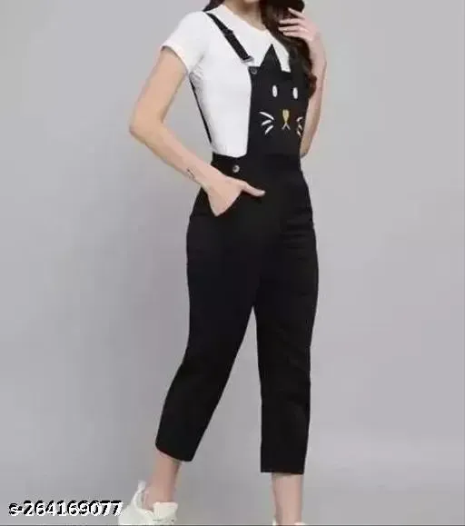Womens Relaxed Fit CottonJumpsuits for Women Stylish WesternCoord Set for WomenOne PieceJumpsuit for Girls