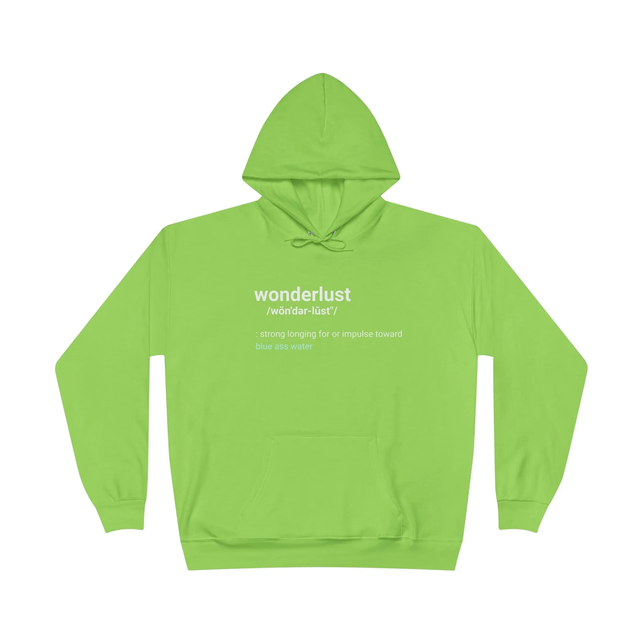 Wonderlust Definition Hoodie - Funny Graphic Hoodie | Unisex Pullover