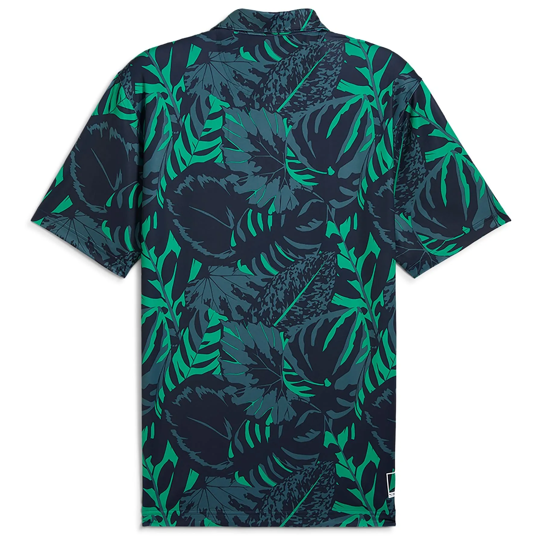 x PTC Palm Glitch Polo Deep Navy/Sparkling Green