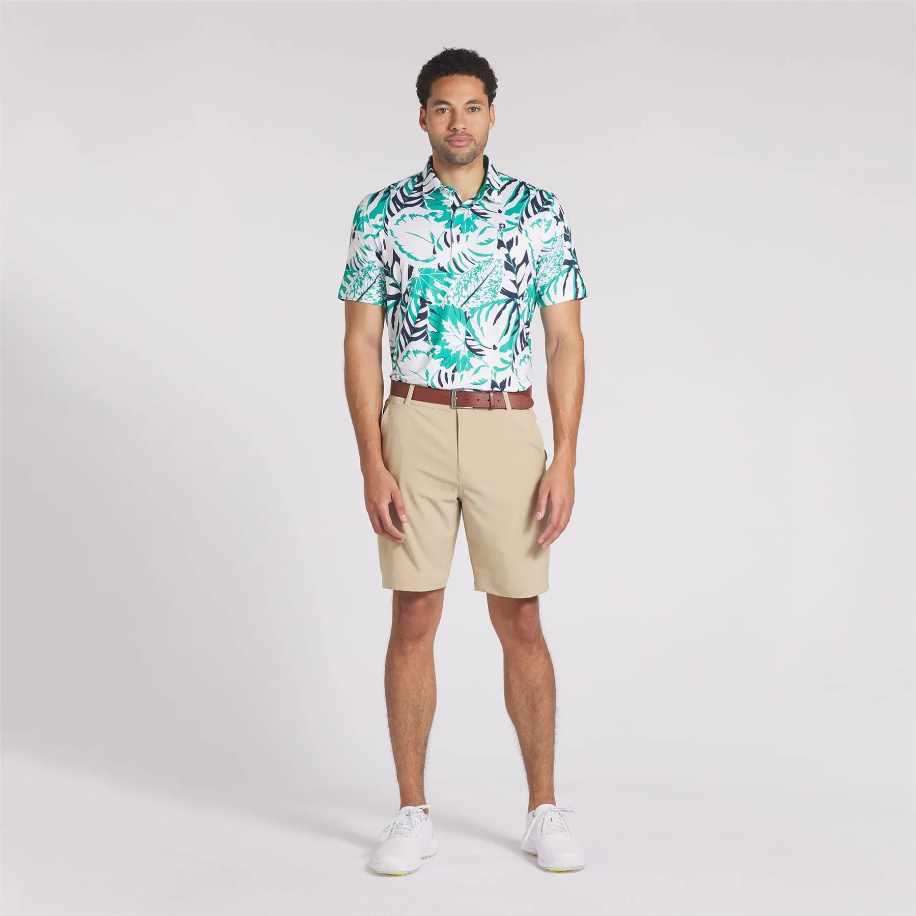 x PTC Palm Glitch Polo Sparkling Green/Fresh Mint