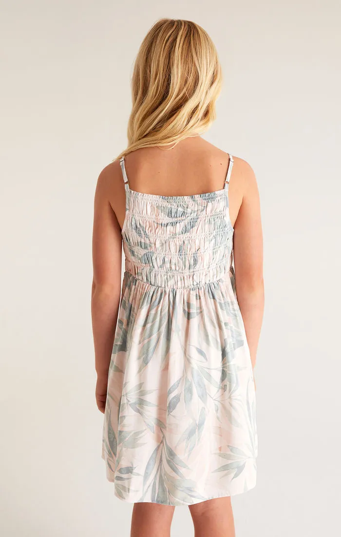 Z Supply Girls Ruth Oasis Dress - Moss Grey