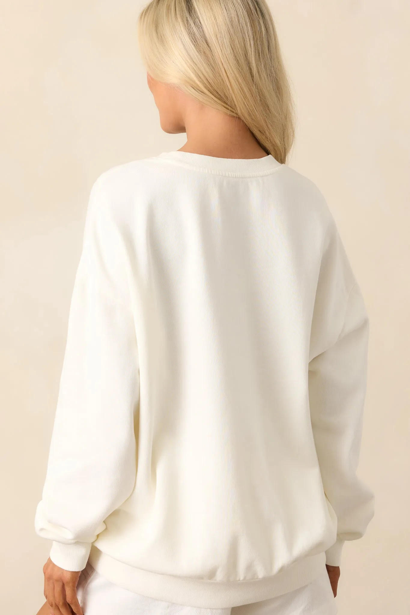 Z Supply Wishes Sea Salt Ivory Sunday Sweatshirt
