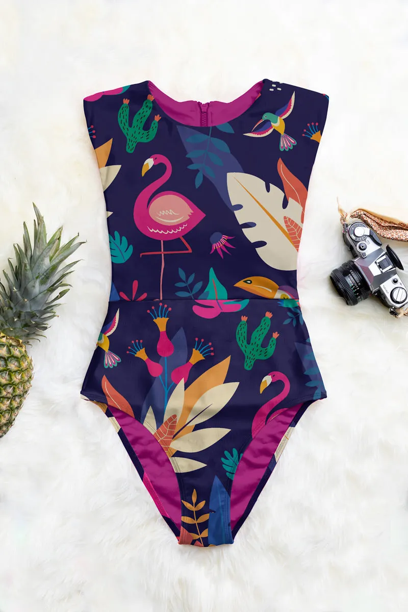 Zip Up One-Piece